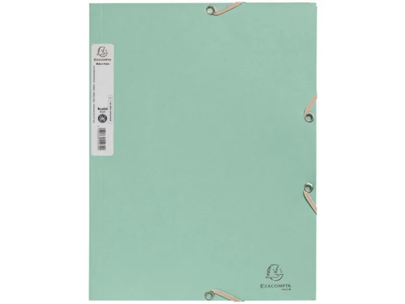 Exacompta Exacompta Sammelmappe "AutentiK" mit Gummizug, 3 Klappen, salbei – Produktbild 1 von 1