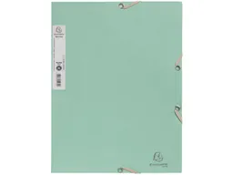 Exacompta Exacompta Sammelmappe "AutentiK" mit Gummizug, 3 Klappen, salbei – Produktbild 1 von 1