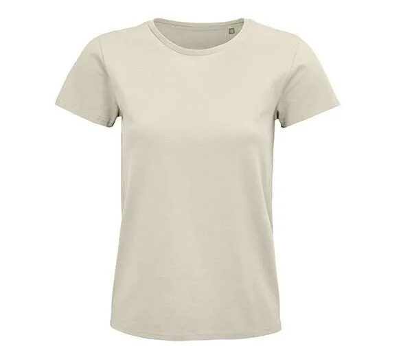 Sol's Sol's Damen T-Shirt Kurzarm Rundhals in 20 verschiedenen Farben aus Bio - Baumwolle, Natural, – Produktbild 1 von 3