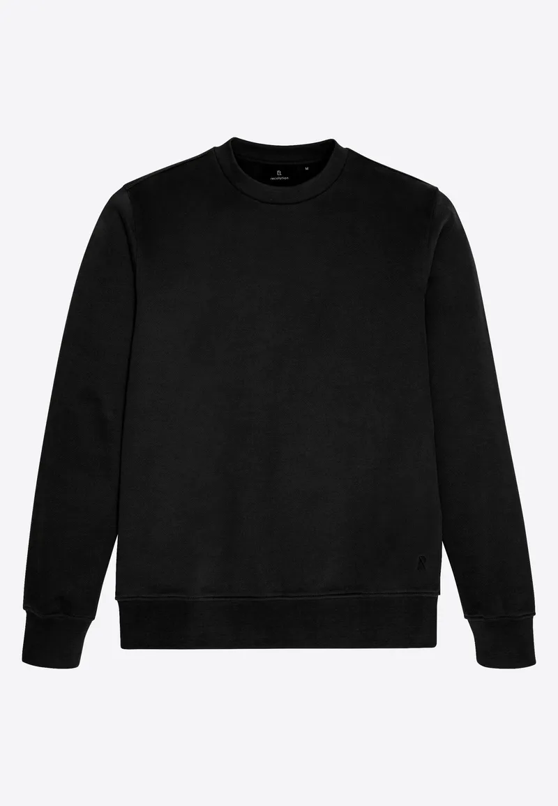 recolution Recolution Herren vegan Sweatshirt Tamarillo Schwarz, Schwarz, – Produktbild 1 von 2