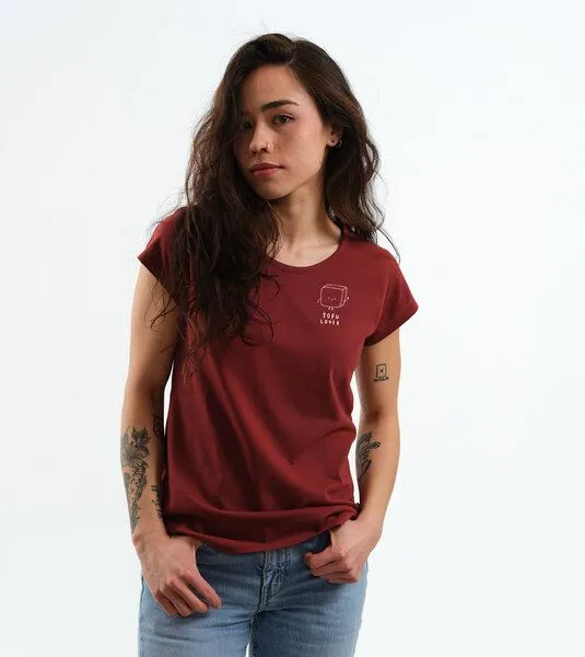 Gary Mash GARY MASH Shirt Asheville Tofu Lover aus Bio-Baumwolle, Kastanie (rotbraun), – Produktbild 1 von 4