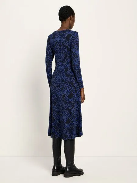 LANIUS LANIUS Midikleid print painted animal, Midnight, – Produktbild 3 von 4