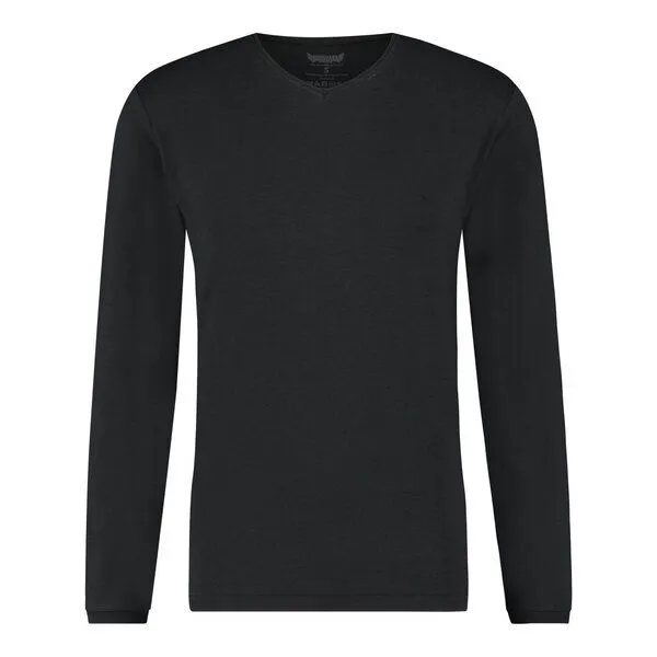 Renegade Guru Renegade Guru Herren Langarm Shirt Rudra – Bambus und Bio-Baumwolle, Urban black, – Produktbild 1 von 4