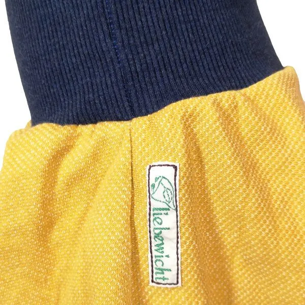 liebewicht liebewicht Yogahose Pumphose Bio Sweat verschiedene Farben nach Wahl, Gelb meliert/blau, – Produktbild 4 von 4