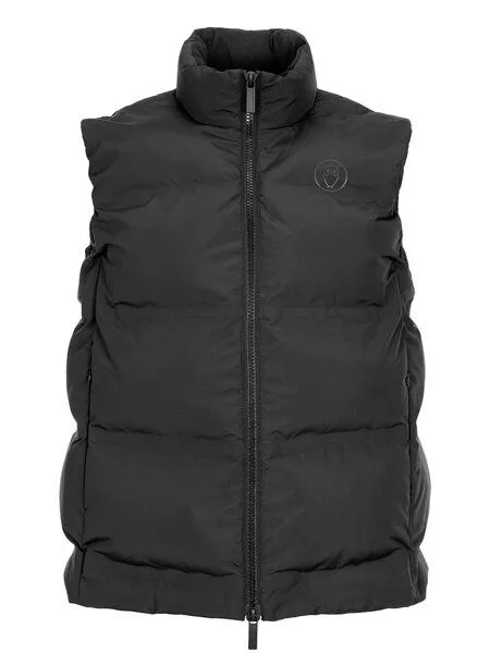 KnowledgeCotton Apparel KnowledgeCotton Apparel Weste für Herren - Puffer Vest - aus recyceltem Polyester, Black jet (schwarz), – Produktbild 3 von 4