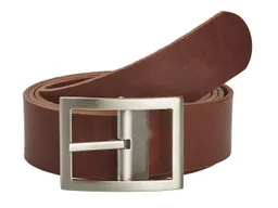 Gürtel aus vegetabil gegerbtem Leder, braun – Produktbild 1 von 1