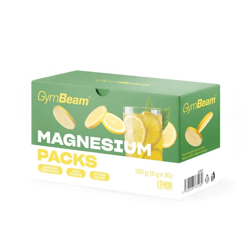GymBeam GymBeam Magnesium Packs Zitrone – Produktbild 1 von 1