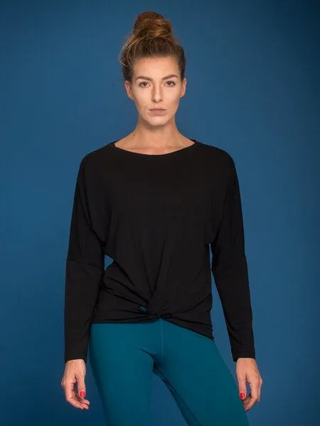 nice to meet me nice to meet me Flow Longsleeve, Aguamarine, – Produktbild 4 von 4