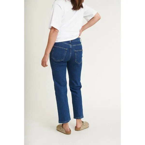 Basic Apparel Basic Apparel Mom Jeans - Ellen Jeans - aus Bio-Baumwolle, Blau (mid blue), – Produktbild 3 von 4