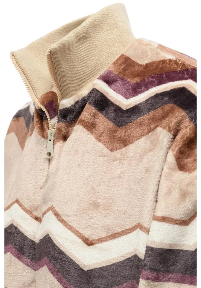 ragwear ragwear Outdoorjacke Tills Print Y Kuschelige Damen Jacke mit Allover-Print, Braun, – Produktbild 5 von 5