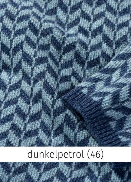 Heidekönigin Heidekönigin Pullover RONJA - GOTS, Dunkelpetrol, – Produktbild 3 von 3