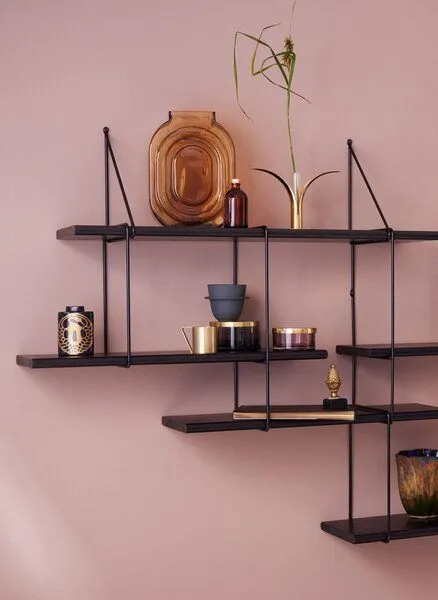 Hausen Hausen Wandregal SHRINK shelf black, Black, – Produktbild 2 von 3