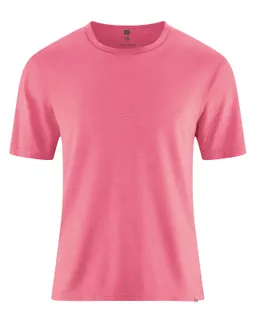 HempAge Hempage Herren vegan T-Shirt Aus Slub Jersey Hibiskusrosa – Produktbild 1 von 1