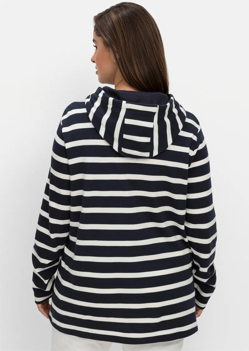 sheego Ringelshirt nachtblau-gestreift, Nachtblau-gestreift, – Produktbild 2 von 2