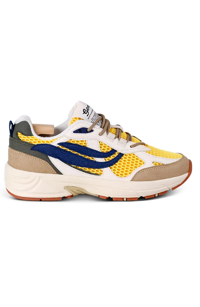 Genesis Genesis Damen vegan Sneaker G-Eco '99 Sand/Weiß/Gelb, Beige, – Produktbild 1 von 2