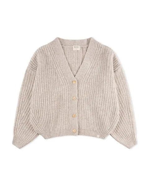 MATONA Matona Strickcardigan für Frauen aus Bio-Baumwolle und Lammwolle / Organic Knit Cardigan, Salt, – Produktbild 4 von 4