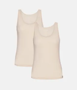 Copenhagen Bamboo Copenhagen Bamboo 2 Stück Creme Bambus Tank Top – Produktbild 1 von 1