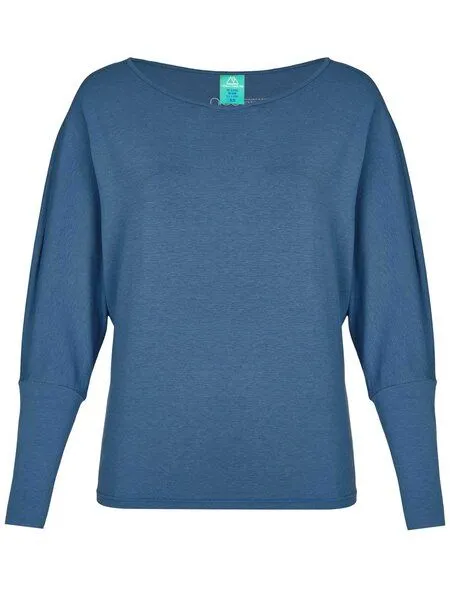 nice to meet me nice to meet me Cover Up – Longsleeve aus TENCEL Lyocell und Bio-Baumwolle, Blue moon, – Produktbild 1 von 3