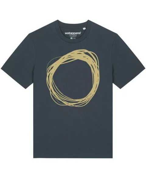 watapparel watapparel T-Shirt Unisex Kreis, India ink grey, – Produktbild 1 von 4