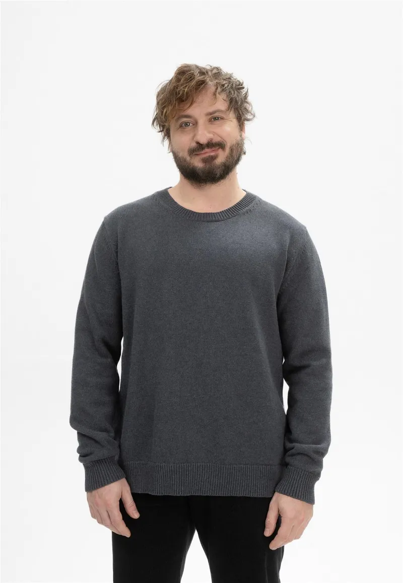 MELA Feinstrick Pullover Modell: Charun, Anthrazit melange, – Produktbild 1 von 5