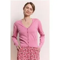 Tranquillo Tranquillo Strickjacke Linaa aus Bio-Baumwolle, Rose, – Produktbild 2 von 6