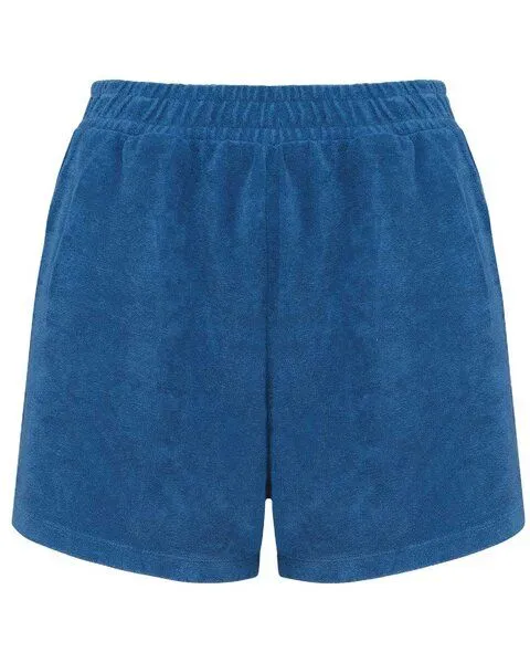 YTWOO YTWOO Terry Towel Damenshorts aus Bio-Baumwolle/recyceltem PET | Made in Portugal, Blau, – Produktbild 1 von 3