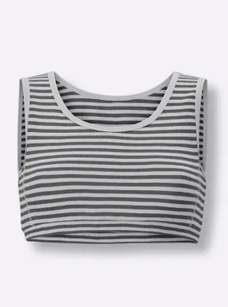 wäschepur Bustier anthrazit-geringelt – Produktbild 1 von 1
