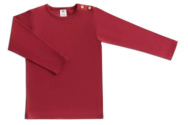 Leela Cotton Leela Cotton Baby Kinder Langarmshirt Bio-Baumwolle, Rosarot, – Produktbild 2 von 3