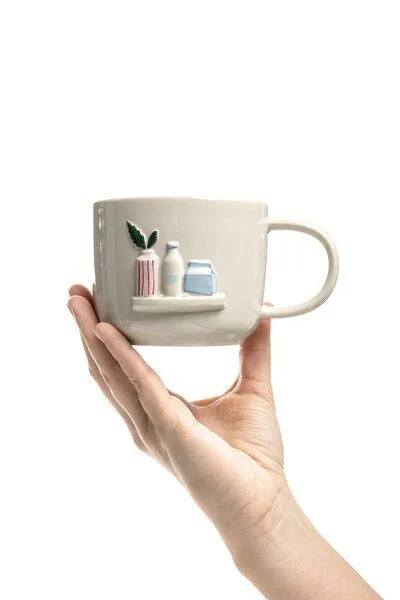 Tranquillo Tranquillo Tasse BRUNETTEA Regal – Steinzeug, Creme, – Produktbild 6 von 6