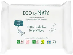 ECO by Naty ECO by Naty Toilettenfeuchttücher aus Viskose, 42 Stk. – Produktbild 1 von 1