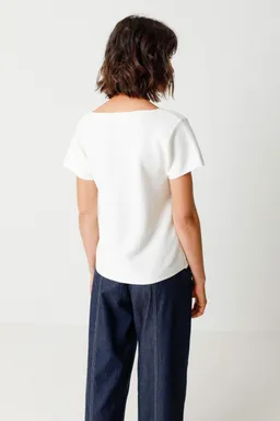 SKFK SKFK Damen vegan T-Shirt Katixa Weiß – Produktbild 1 von 1