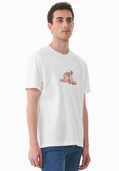 ORGANICATION ORGANICATION T-Shirt aus Bio-Baumwolle, Off white, – Produktbild 3 von 4