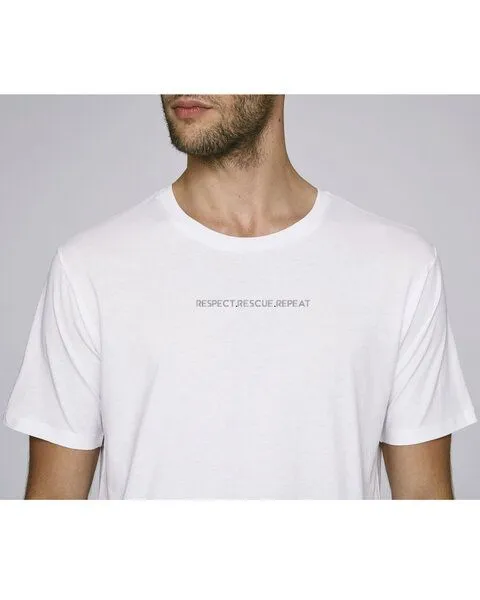 Human Family Human Family Herren Rundhals Bio T-Shirt "Actor - Respect", Weiss, – Produktbild 2 von 3