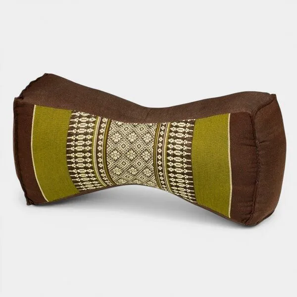 Der Lindwurm Der Lindwurm Nackenkissen- Sanduhrform mit Kapokfüllung, Moosgrün/braun, – Produktbild 1 von 1