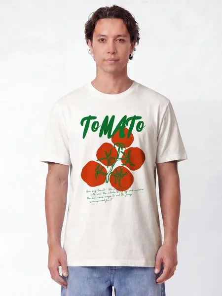 watapparel watapparel T-Shirt Unisex Tomato, Off white, – Produktbild 2 von 2