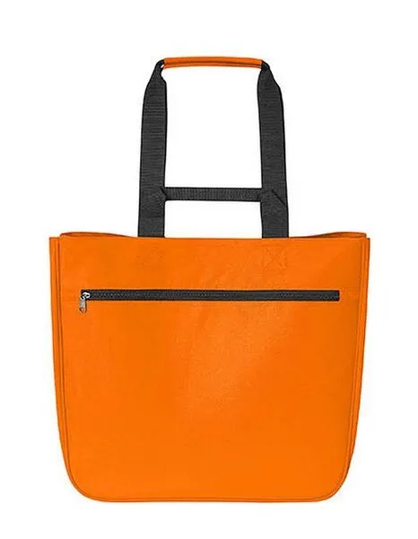 Halfar Halfar Shopper SOFTBASKET aus recyceltem Polyester 40 x 37 x 20 cm mit herausnehmbaren festem Boden, Orange, – Produktbild 2 von 4