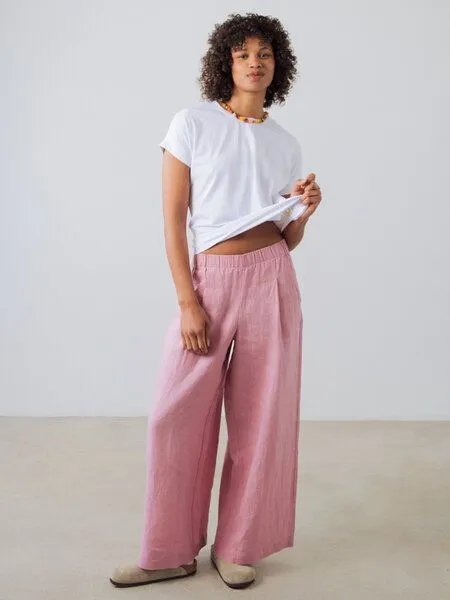 Honest Basics Honest Basics Damen Flügelärmeln T-Shirt aus Bio- und recycelter Baumwolle, Weiss, – Produktbild 4 von 4