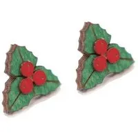 BeWooden BeWooden Ohrstecker mit Holzdetails | Motiv Weihnachten | Verschiedene Varianten – Produktbild 1 von 1