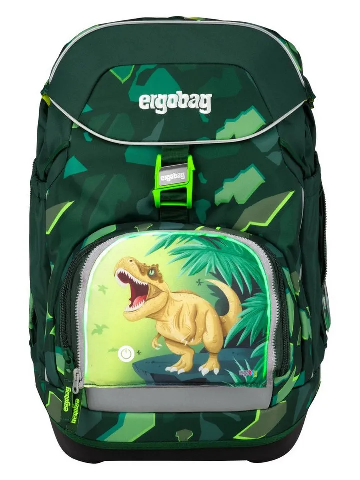 Ergobag Ergobag Schulranzen LED Zippie (1-tlg), reflektierend, Blau|grün, – Produktbild 2 von 5