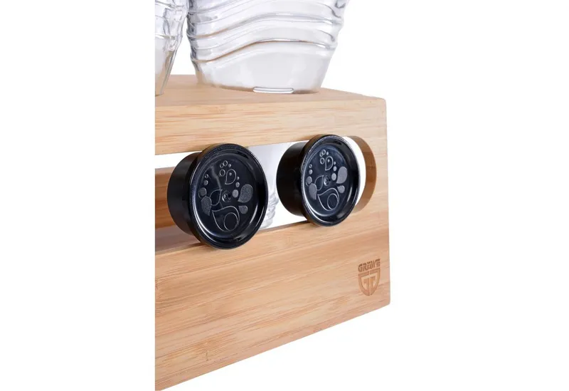 GRÄWE Flaschenhalter GRÄWE Bambushalter für 3 Sodastreamflaschen – Produktbild 3 von 5