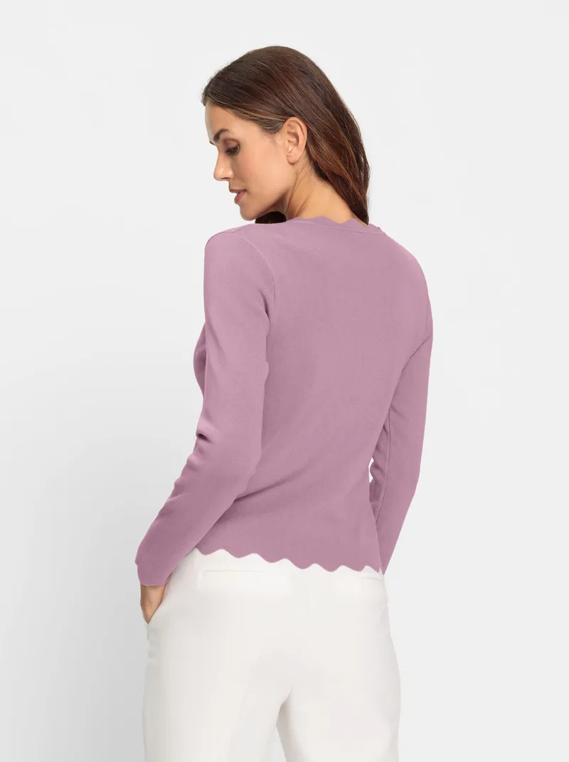 heine Feinstrickpullover mauve, Mauve, – Produktbild 1 von 2