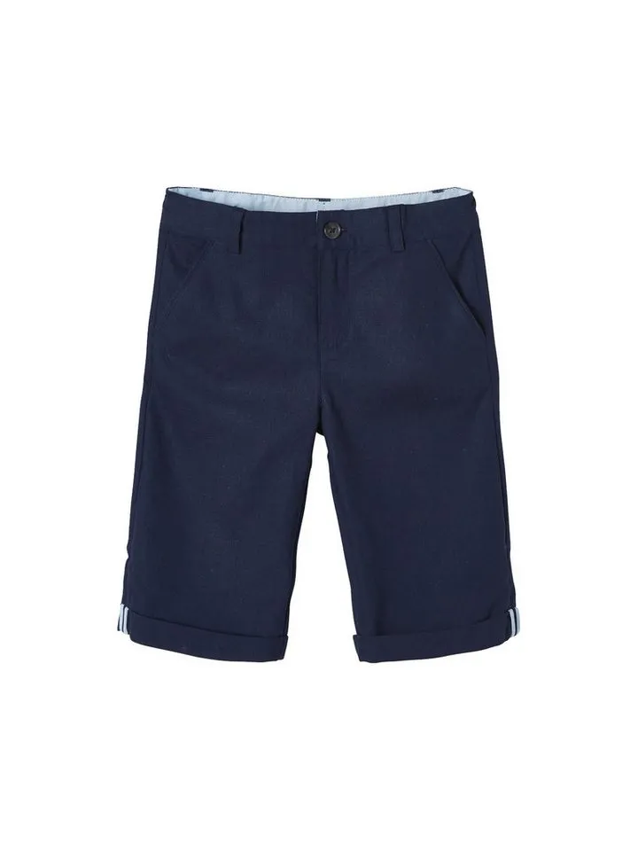 Vertbaudet Vertbaudet Shorts Festliche Jungen Shorts Bundweite verstellbar, Weiß, – Produktbild 1 von 3