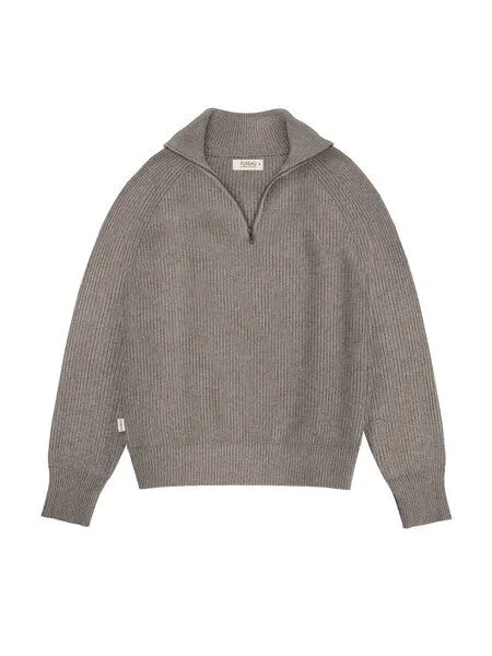 FUXBAU FUXBAU Frauen Merino Troyer, Braunmeliert, – Produktbild 3 von 4