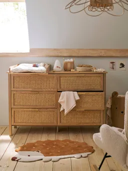 Vertbaudet Rattan-Kommode ELLA Tiefe 42cm Kinderzimmer – Produktbild 1 von 1