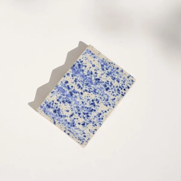 OBAstudios OBAstudios Seifenschale aus Keramik Rocky M. in 4 neuen Farben, Blue splatterware (blau), – Produktbild 2 von 3