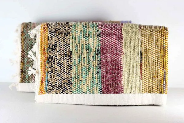 Himal Hemp Himal Hemp Tischset aus wildem Hanf oder Recycle-Sari, handgewebt – Produktbild 7 von 7