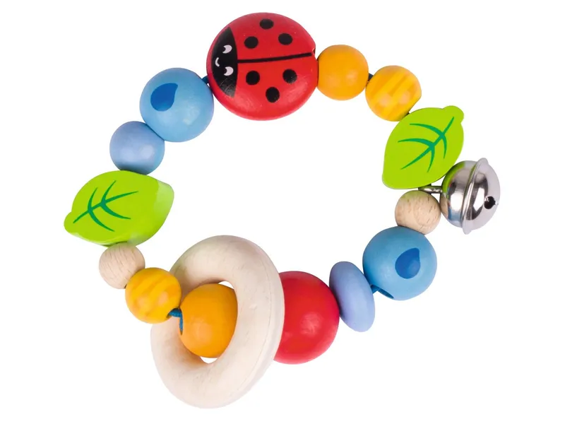 goki baby goki baby Holzgreifling Marienkäfer Babyspielzeug mit 8 cm Durchmesser, Mehrfarbig, – Produktbild 1 von 1