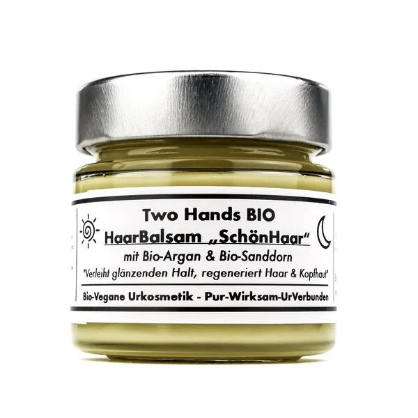 Two Hands BIO Two Hands BIO Haarbalsam „SchönHaar“ mit Bio-Traubenkernöl & Bio-Arganöl - Bartbalsam - Bio Vegan – Produktbild 1 von 1