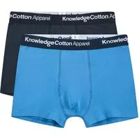 KnowledgeCotton Apparel KnowledgeCotton Apparel 2er Pack Boxershorts - MAPLE - aus Bio-Baumwolle, Blau (azure blue), – Produktbild 1 von 1