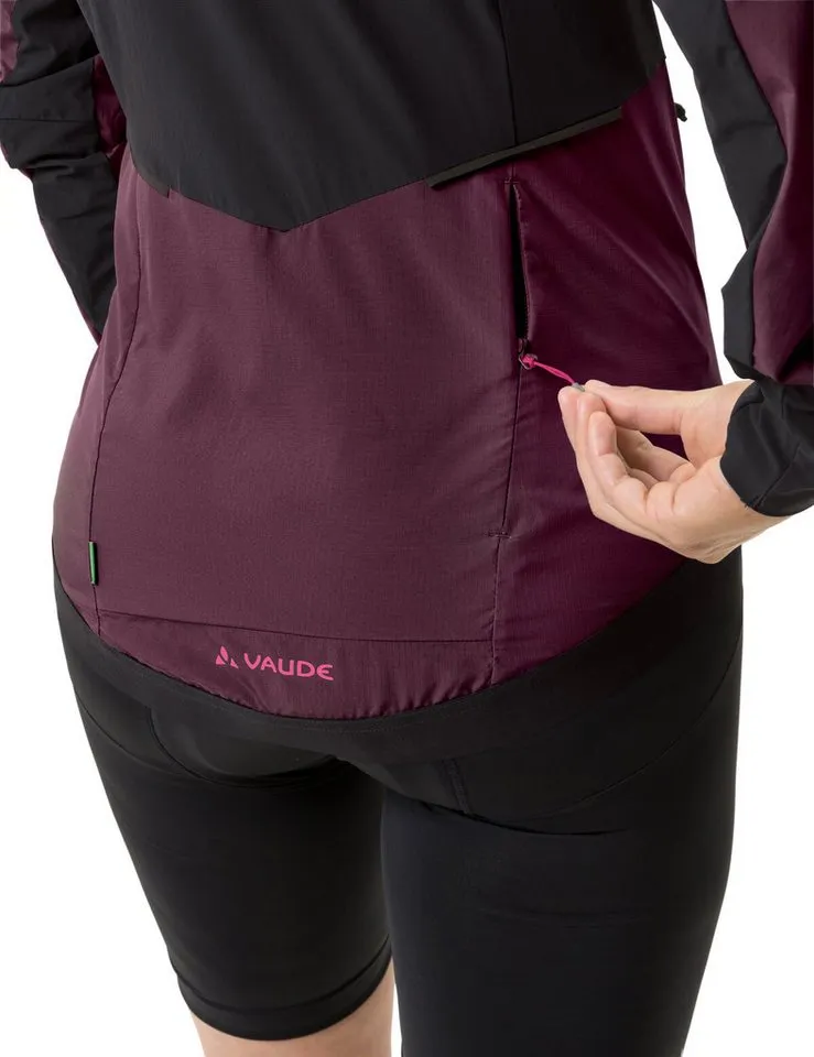 Vaude Vaude Fahrradjacke besonders geringes Gewicht, kleines Packmaß, winddicht, atmungsaktiv, Lila, – Produktbild 4 von 5
